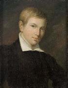 unknow artist Portrait of Painter Otto Ignatius painting